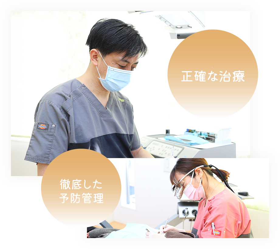 将来を見据えた治療と予防で一生おいしく食事ができる健康な歯へ